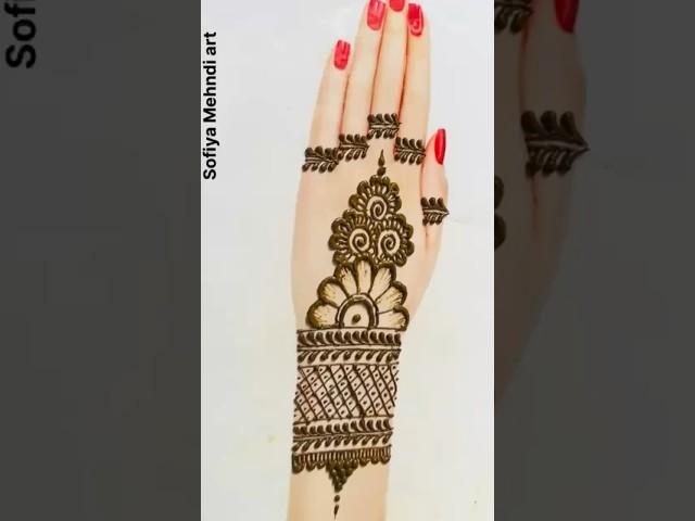 New Mehndi Design #mehndi #trending #viral #youtubeshorts #viralvideo #easymehndidesign #shorts