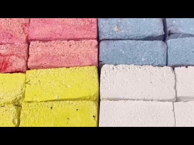 4shades of gym chalk ASMR satisfying crush#asmr #satisfying #oddlysatisfy #trending #oddly