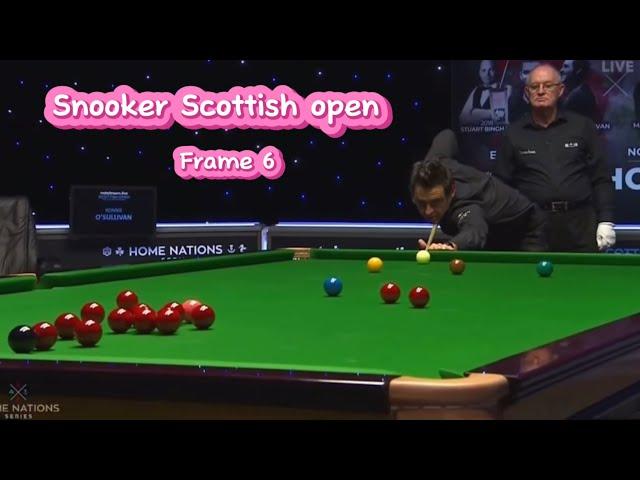 Ronnie O’Sullivan Vs Mark Selby ( frame 6). Snooker Scottish open.