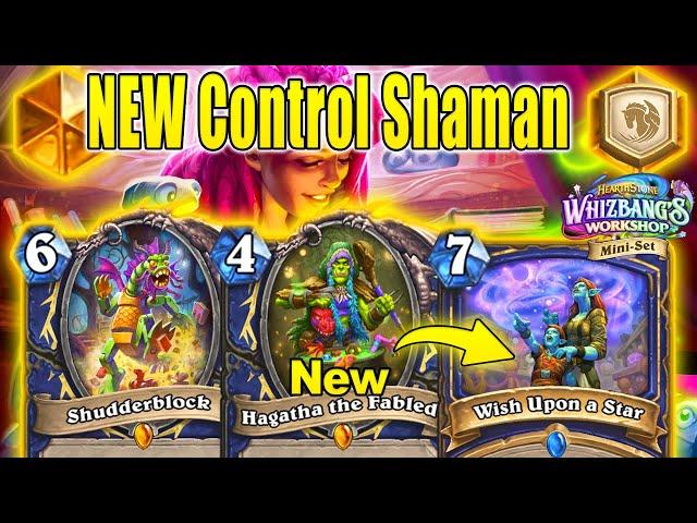 I Made My New Control Shaman Deck That's Actually Good At Whizbang's Workshop Mini-Set | Hearthstone