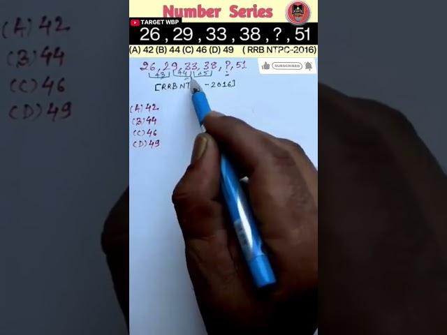 Number Series Reasoning Short Tricks |#reasoning short tricks #police#wbp#kp#rrbntpc#rrbgd #sscgd