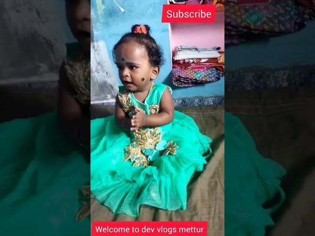 Before 11th month tonsure my son  wearing girl costume how was it #devvlogsmettur