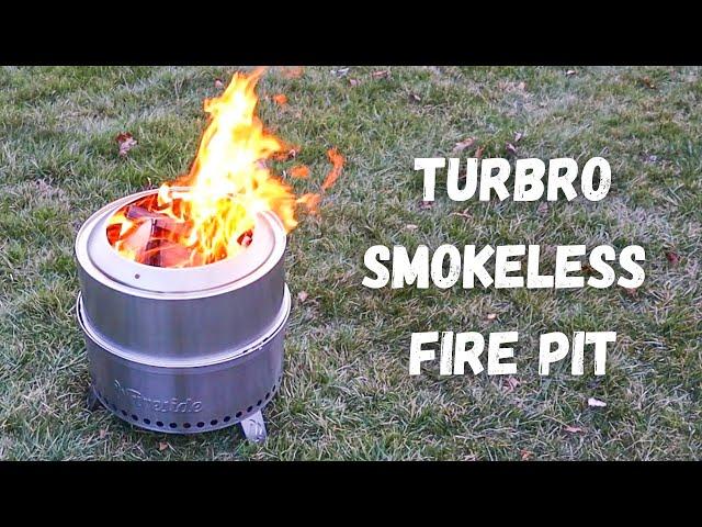 TURBRO Smokeless Fire Pit | Portable, Stainless Steel, Fast Ignition | Perfect for Camping & Travel