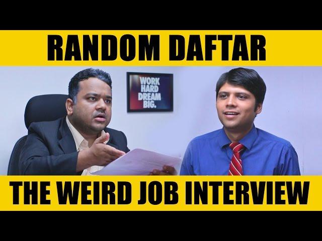 Random Daftar -The Weird Job Interview  #SketchComedy