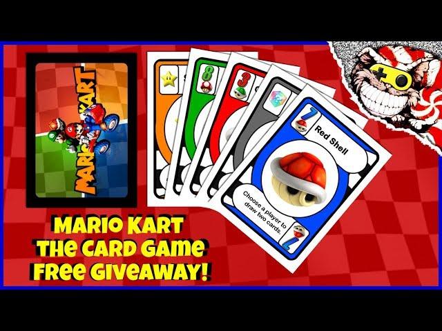 DIY Mario Kart the Card Game! Free game and giveaway!