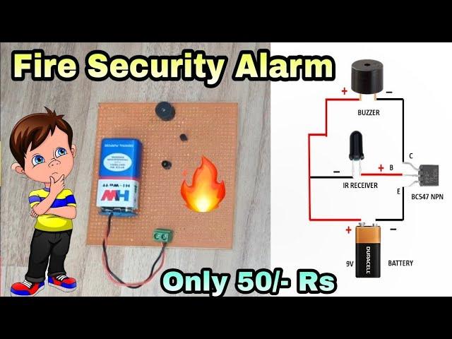 Electronic project // Fire Security alarm System // New Electrical project // Fire Detector project.