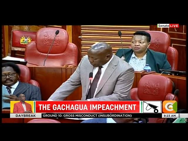 Day two of Gachagua impeachment trial at the senate (Part 1)