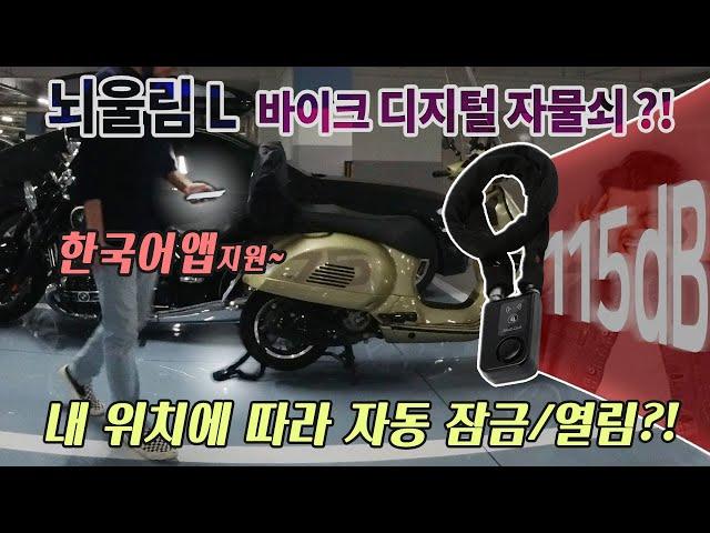 신상 디지털 오토바이 자물쇠 리뷰:  뇌울림 L