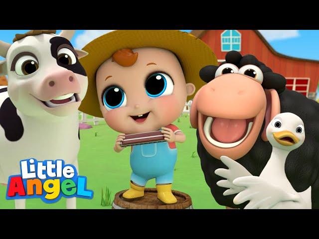 Old MacDonald Had A Farm | Baby John's Fantasy Animals | Fun Cartoons for Kids | Little Angel