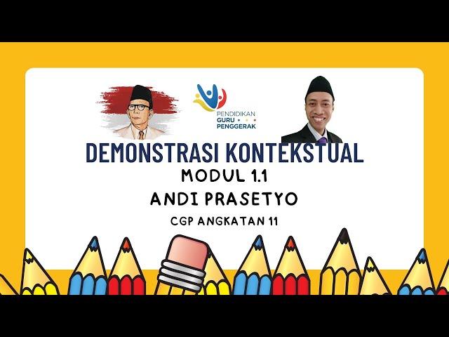 CONTOH VIDEO DEMONSTRASI KONTEKSTUAL MODUL 1.1 TUGAS CGP VIDEO MENGGUNAKAN CANVA