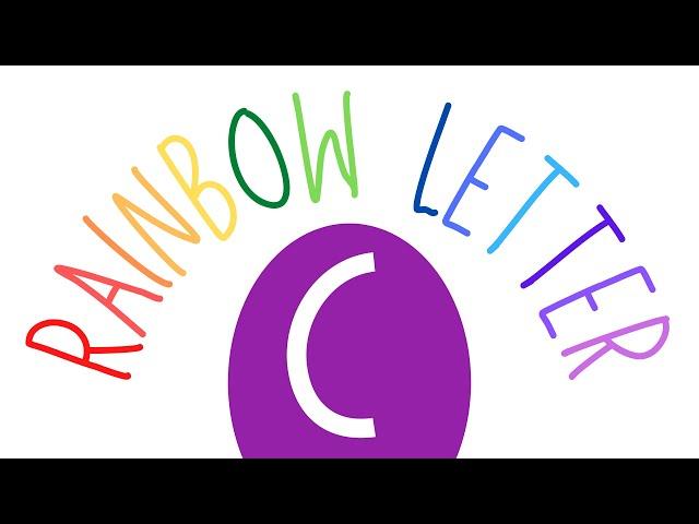 Learn to Write | Capital Letter C | Rainbow Letters for Kids