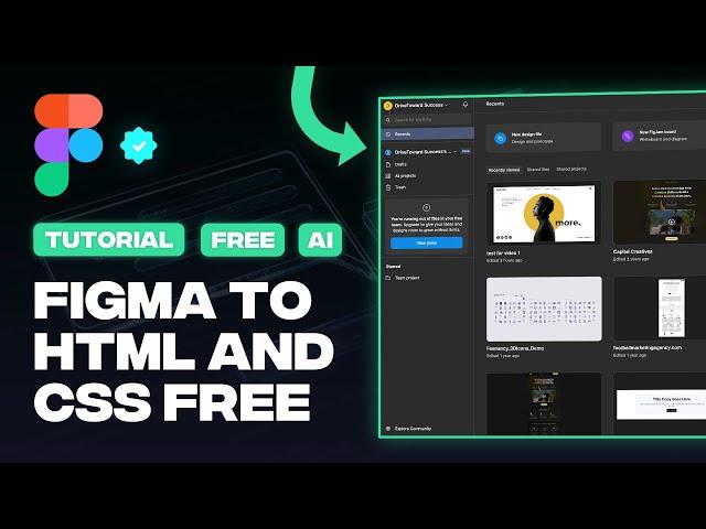 How to Convert Figma Design to HTML and CSS For FREE (Tutorial)