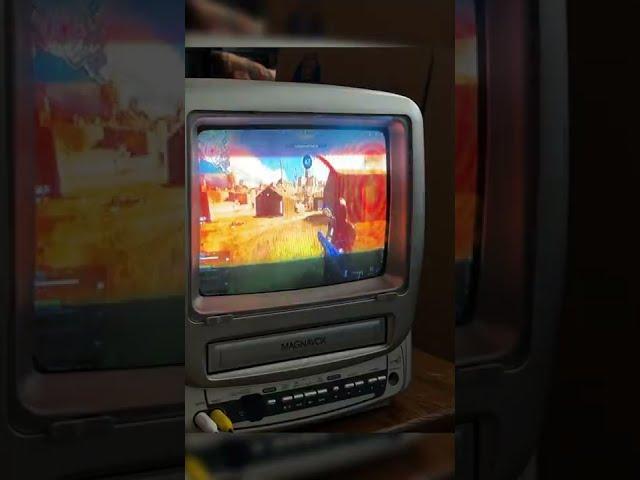 Playing Call of Duty Warzone on a CRT TV