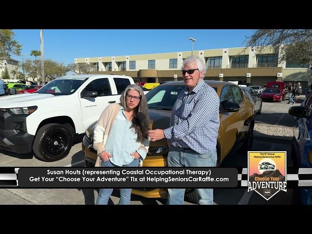 Susan Houts (Coastal Occupational Therapy) on Dodge Hornet in Helping Seniors Car Raffle