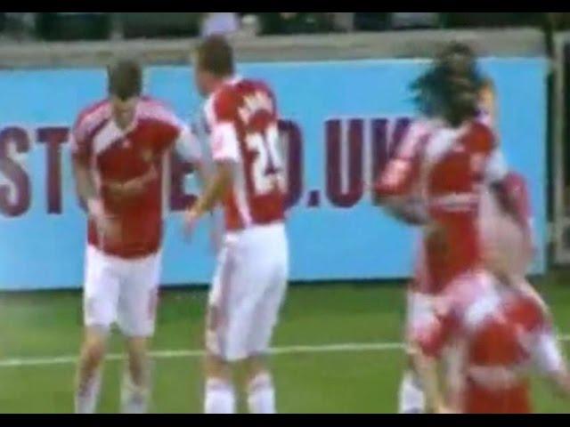 Scunthorpe Utd v Middlesbrough 2009-10 JOHNSON GOAL