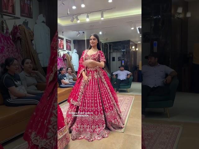 From kundans Bridal Couture Chandni Chowk Delhi best bridal lehenga collection ️#wedding #lehenga