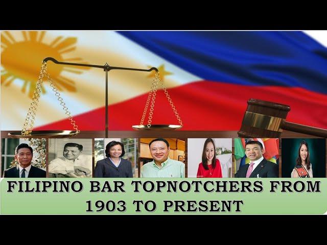 FILIPINO BAR TOPNOTCHERS FROM 1903 TO PRESENT | STATSPH VIDEOS