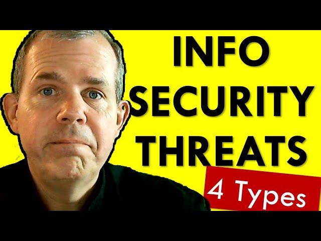 Four Types of Threats in Information Security