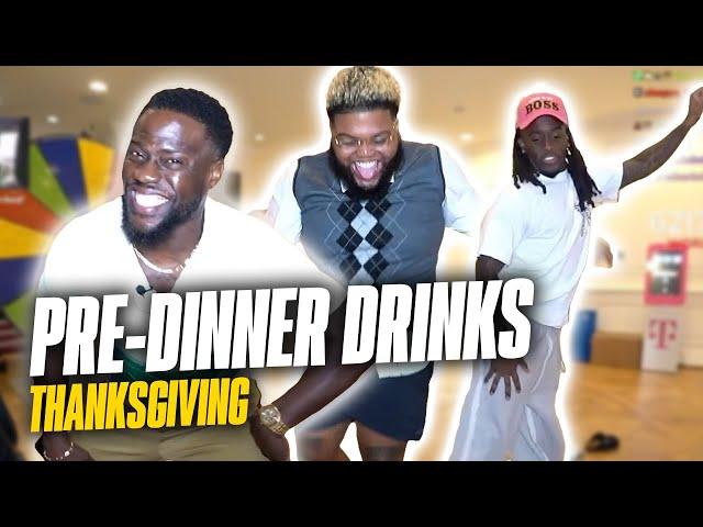 Druski x Kai Cenat x Kevin Hart Thanksgiving Sleepover - Pre Dinner Drinks