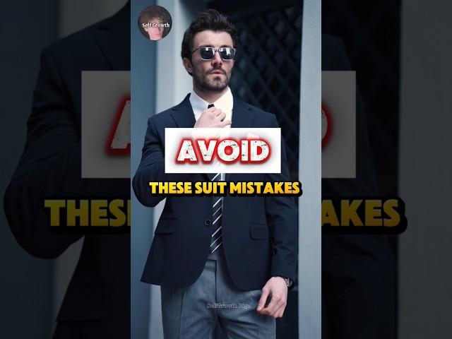 avoid these Suit mistakes #selfgrowth #facts #fashion #fashiontips #mensfashion #shorts