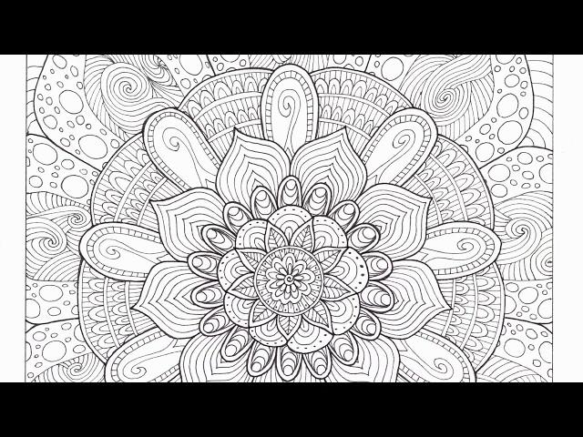 Adult Coloring Book - Watch me Draw the Pages. Untangle #5