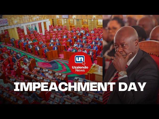 The Senate convenes over the impeachment of DP Gachagua