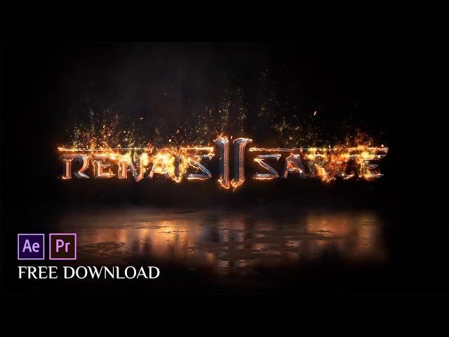 Fire Logo Animation in After Effects | After Effects Template - 100% Free No Plugin