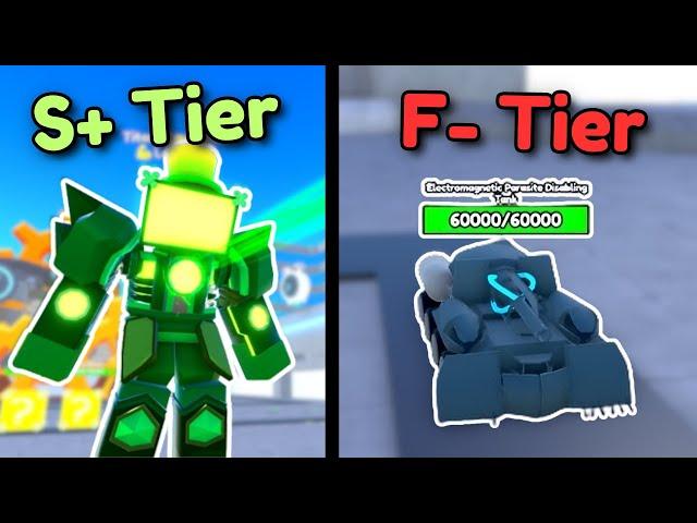 I Ranked Every Spawner Tower In Toilet Tower Defense!