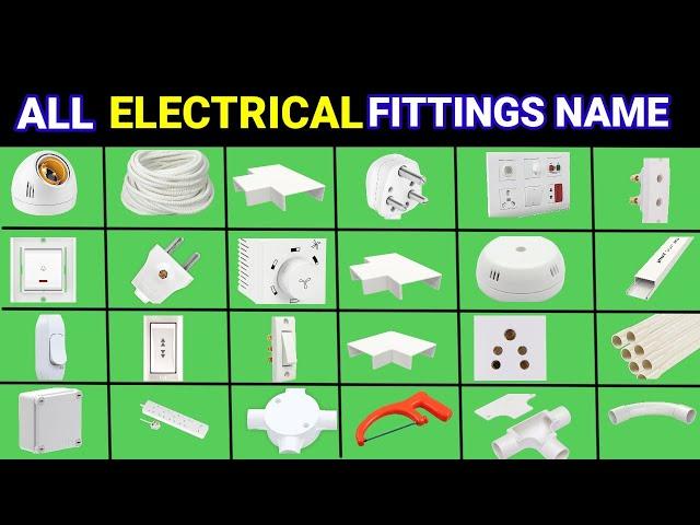 Electrica l House Wiring Materials Name &Pictures | House Wiring List with Images | Electrician Work