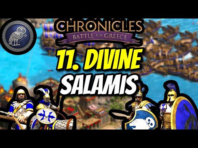 11. Divine Salamis [Grand Campaign] [Hard] (AoE2) | Chronicles: Battle for Greece DLC