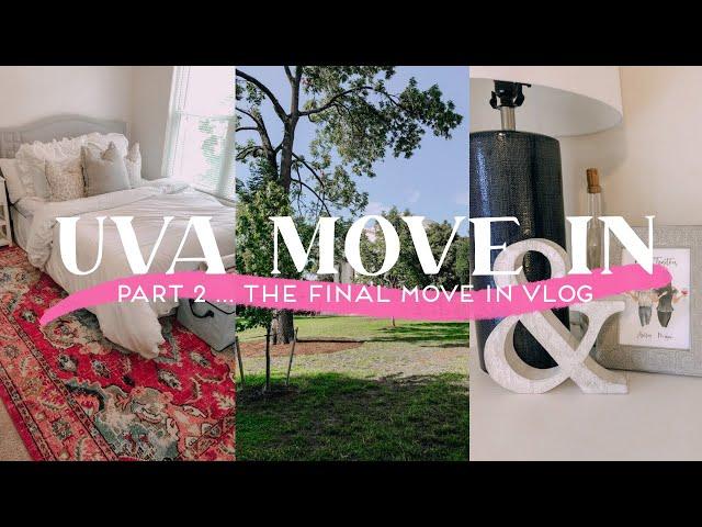 COLLEGE APARTMENT MOVE IN VLOG 2021 *part 2* | university of virginia (uva)