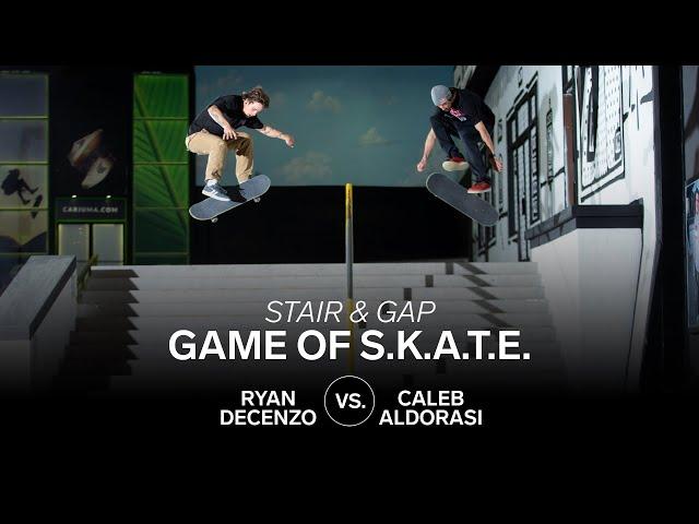 Stair and Gap Game of S.K.A.T.E. | Ryan Decenzo Vs. Caleb Aldorasi