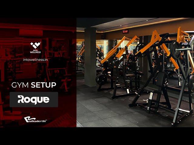 An amazing gym setup with unique solar orange and matte black combination by Into Wellness X Roque