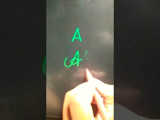 how to write A in capital & cursive #calligraphy #cursive #handwriting #shorts #viral #trending