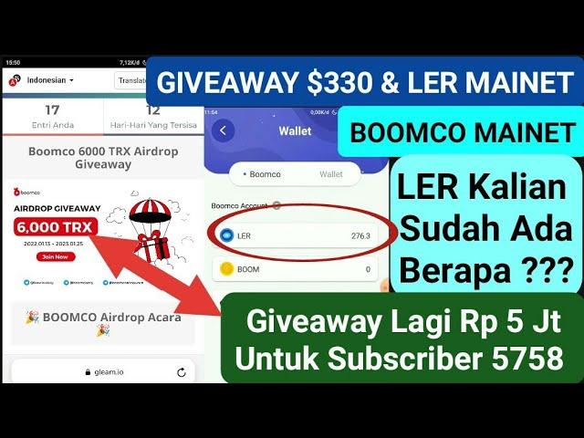 BOOMCO Mainet  & Giveaway Rp 5 Jt Untuk Penonton Setia 5758 Master