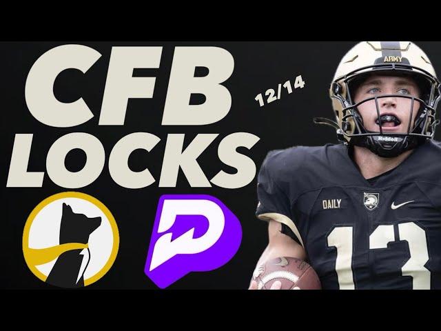 PRIZEPICKS CFB SATURDAY 12/14/24 - FREE PICKS!!! - BEST PLAYER PROPS - ARMY VS NAVY - BETS TODAY