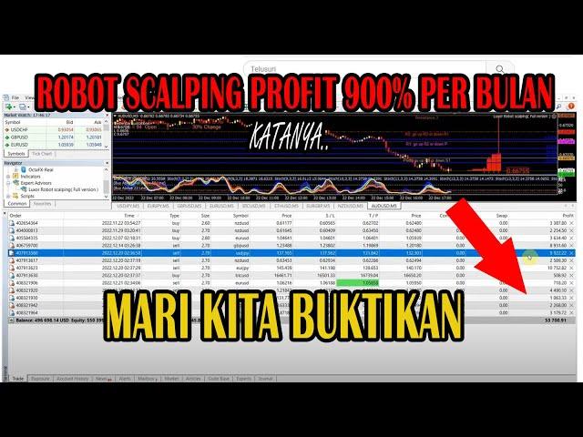 Robot scalping profit 900% perbulan .Mari kita buktikan  