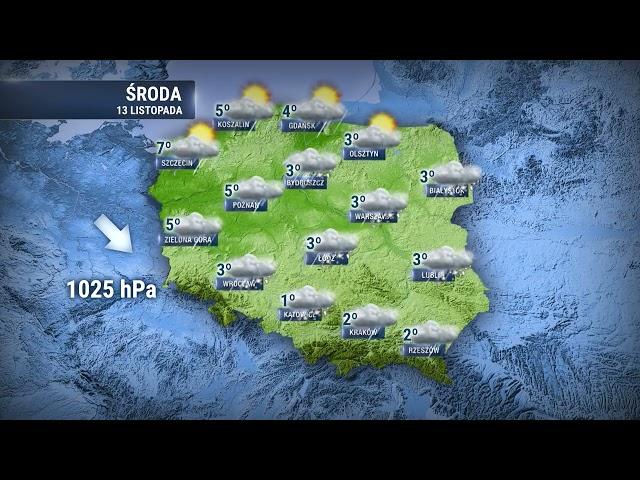 Prognoza pogody 12.11.2024