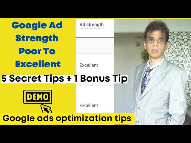 5 आसान तरीके + 1 Bonus Tip Google Ad Strength Kaise Improve Kare | Google ads optimization tips