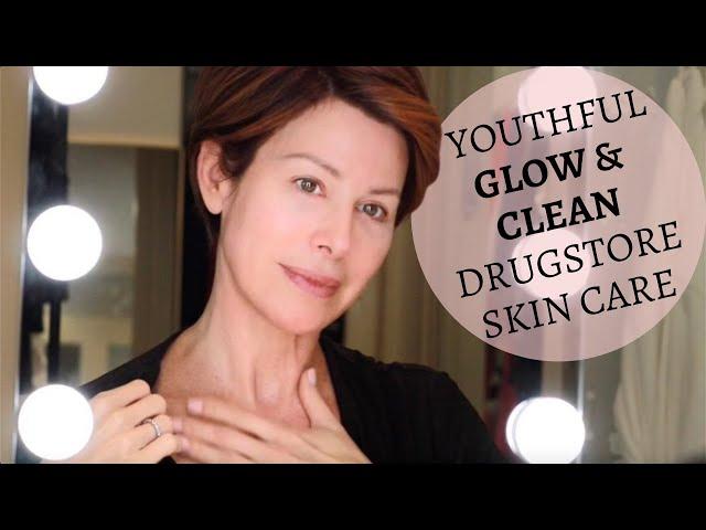 BEST DRUGSTORE Skincare Routine | BUDGET Products for +40s for a Youthful Glow | Dominique Sachse