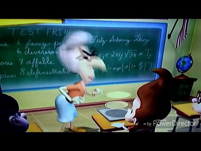 Jimmy Neutrons Mrs. Fowl squaking!