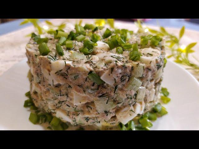 Готовлю за 5 минут! НЕВЕРОЯТНО ВКУСНЫЙ САЛАТ С ТУНЦОМ! ПРОСТОЙ РЕЦЕПТ INCREDIBLY DELICIOUS TUNASALAD