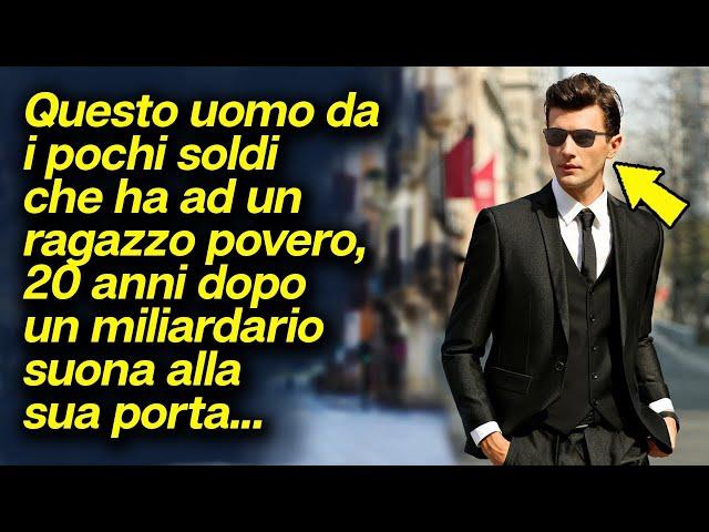 Uomo da i pochi soldi che ha ad un ragazzo che fa l’elemosina, 20 anni dopo lui bussa alla sua porta