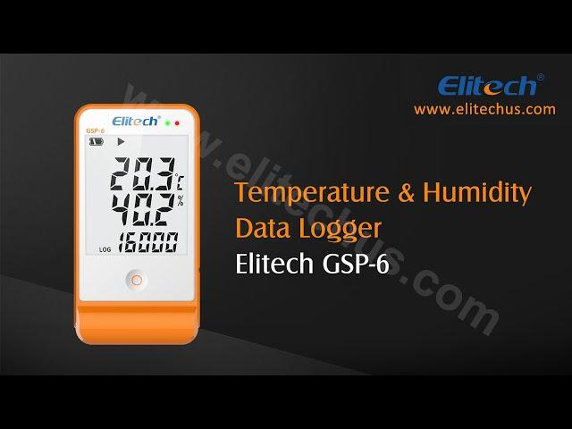 Tutorial - How to set up your Elitech temperature data logger GSP-6 & GSP-6G