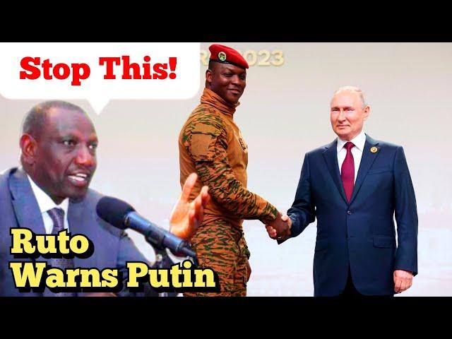 Kenya's William Ruto Sends Putin A Strong Message After Hosting Ibrahim Traoré Of Burkina Faso