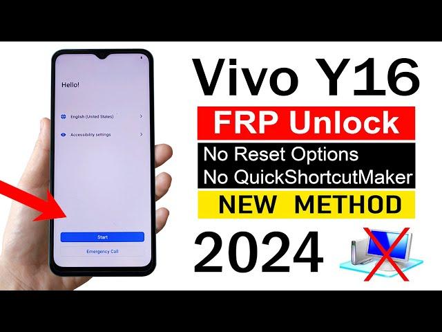 Vivo Y16 : Google Account Remove | ANDROID 12 (Without PC)