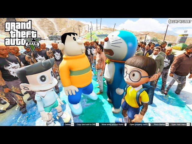 GTA 5 Mod - Đại Ca Nobita Dẫn Đàn Em Qua Chơi Khô Máu Chaien Xeko (Phần Cuối)