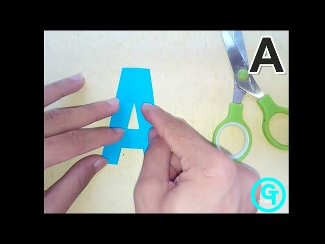 DIY Basic Letter Cutting for Beginners from A to Z (UPPERCASE)