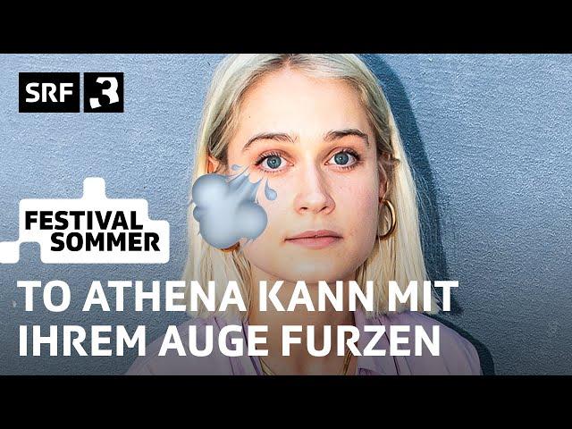 Gurten: To Athena, Königin der seltsamen Geräusche (Sprinterview) | Festivalsommer 2024 | SRF 3