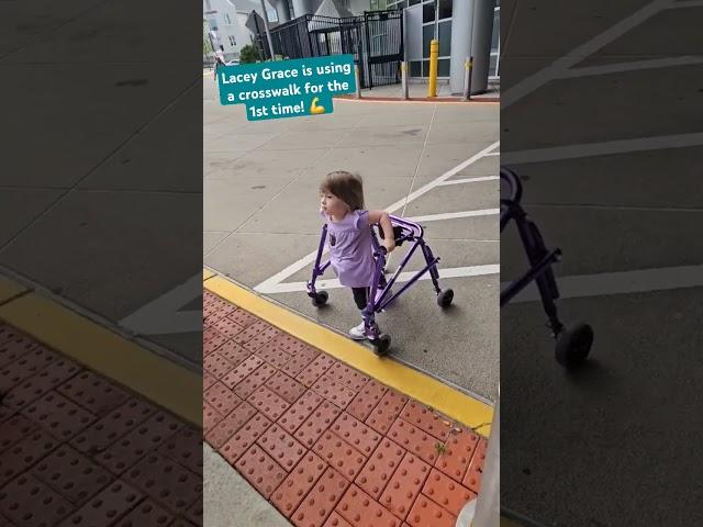 Crossing the street! #spinabifida #Independent #inspiration #walk  #persevere #Walking #miracle